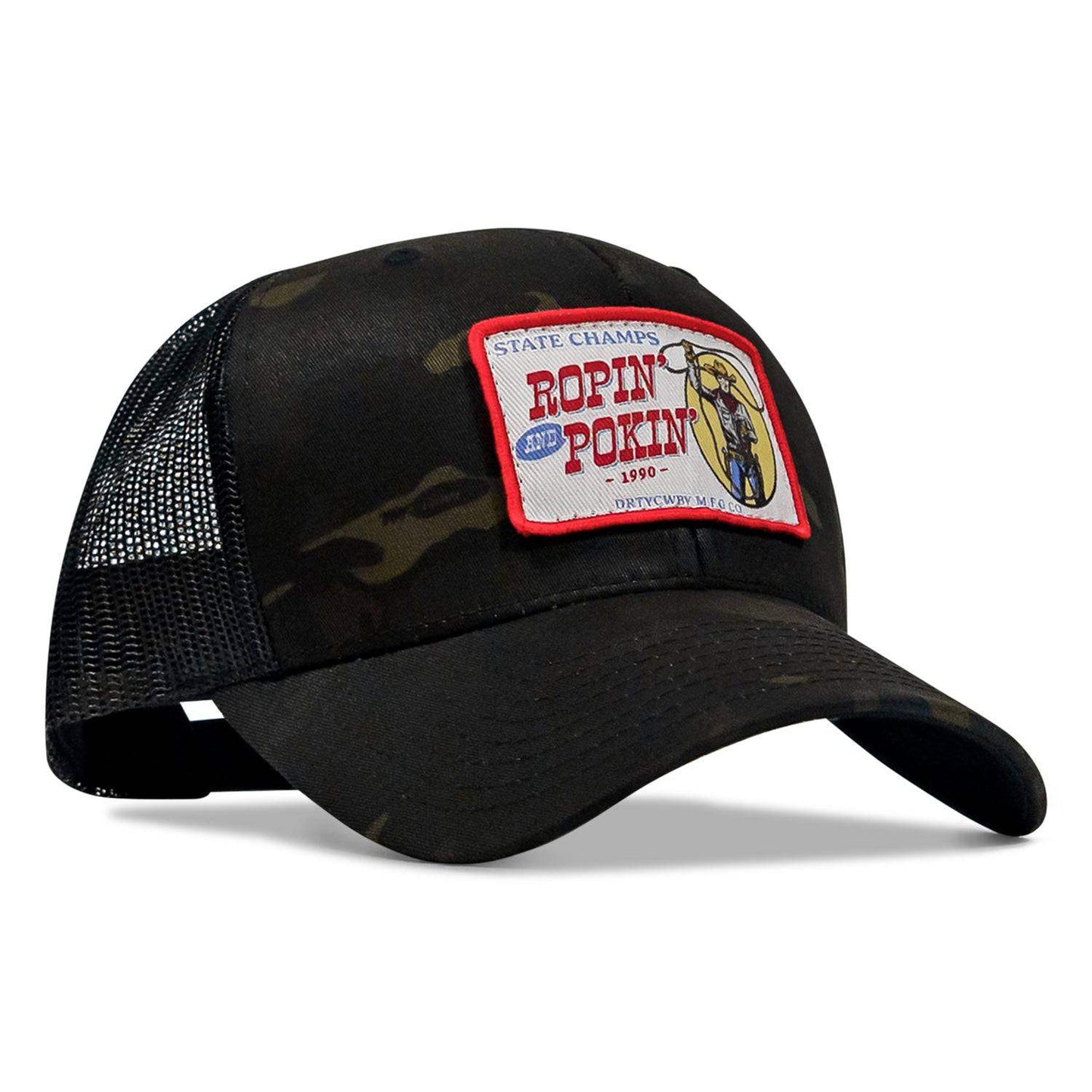 Ropin' and Pokin' Dirty Cowboys Patch SnapBack Hat - DIRTY COWBOY USA - Flyclothing LLC