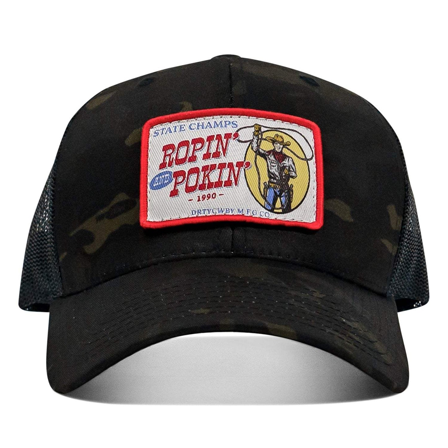 Ropin' and Pokin' Dirty Cowboys Patch SnapBack Hat - DIRTY COWBOY USA - Flyclothing LLC