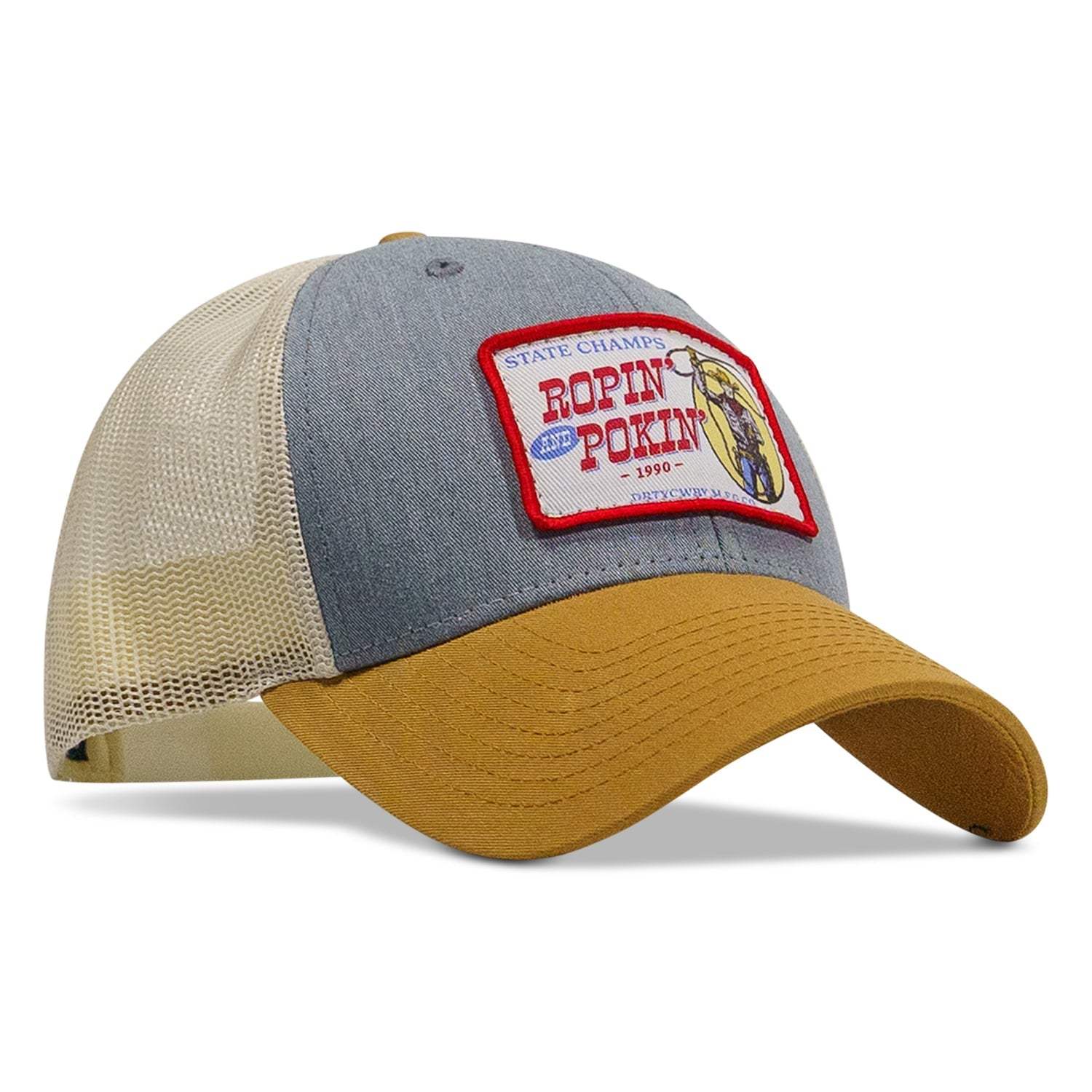 Ropin' and Pokin' Dirty Cowboys Patch SnapBack Hat - DIRTY COWBOY USA - Flyclothing LLC