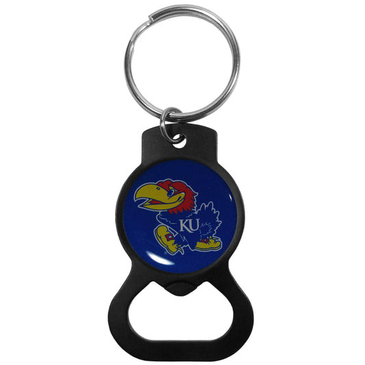 Kansas Jayhawks Bottle Opener Key Chain Black - Kansas Jayhawks - Flyclothing LLC