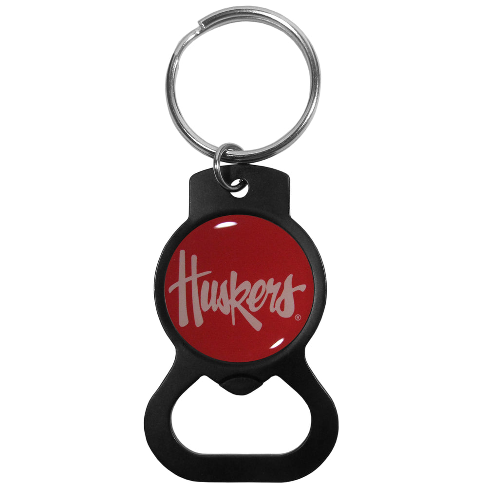 Nebraska Cornhuskers Bottle Opener Key Chain Black