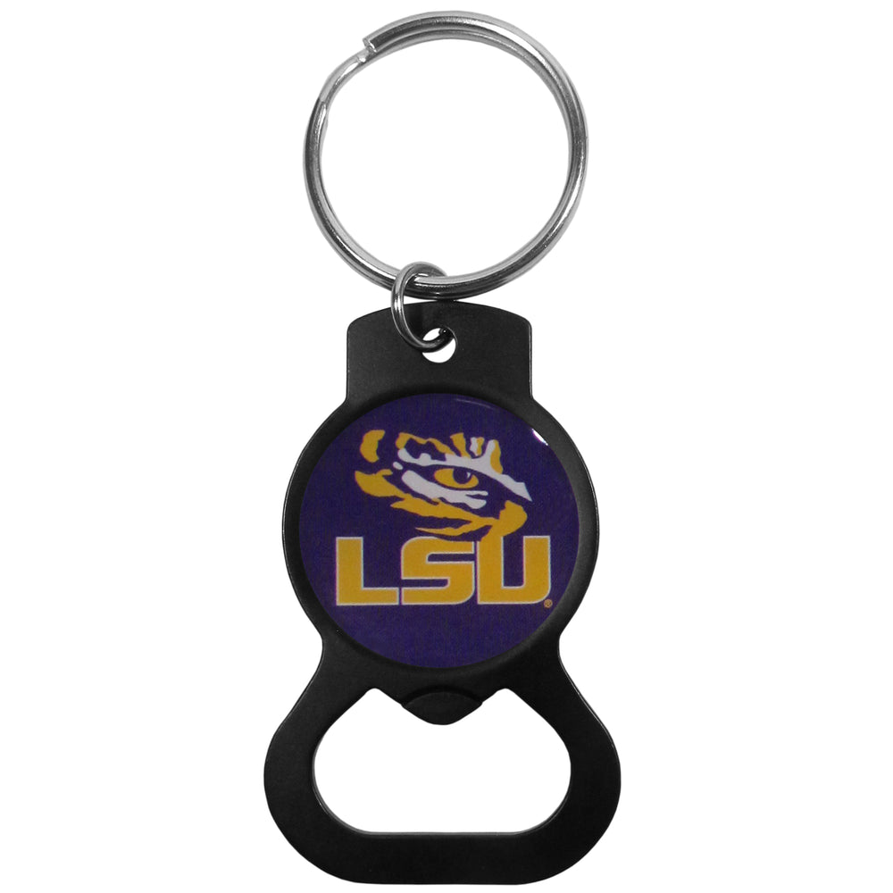 LSU Tigers Bottle Opener Key Chain Black