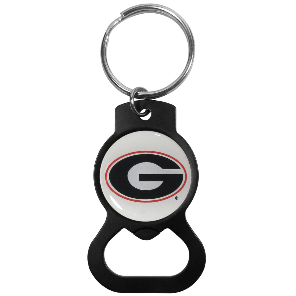 Georgia Bulldogs Bottle Opener Key Chain Black