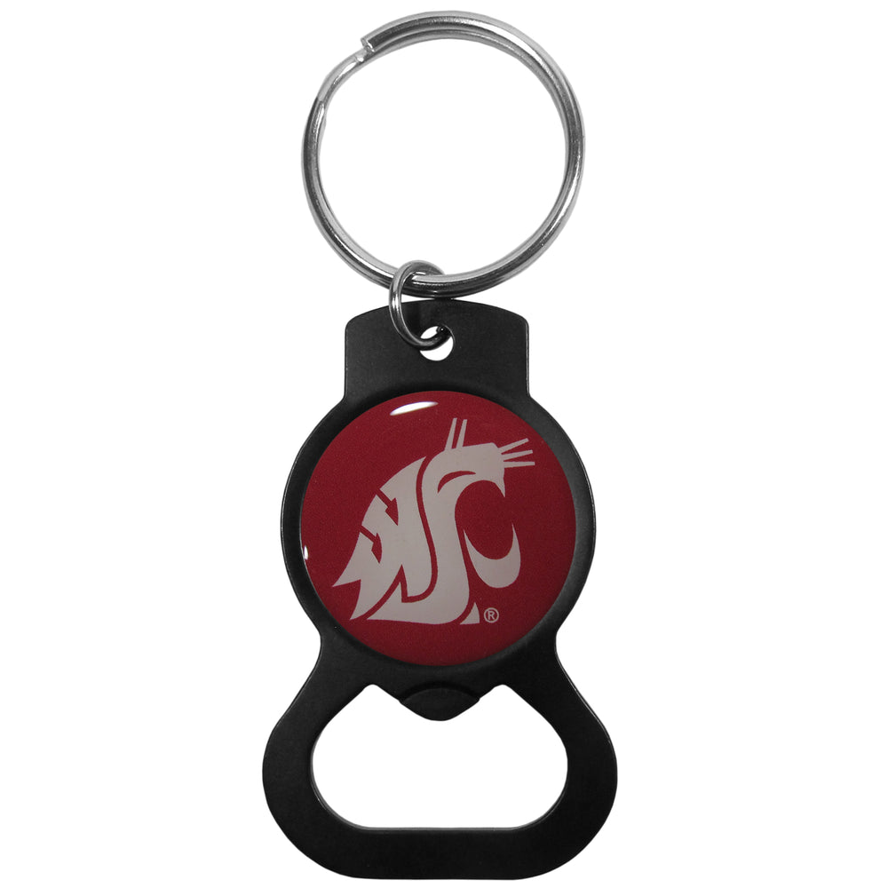 Washington St. Cougars Bottle Opener Key Chain Black