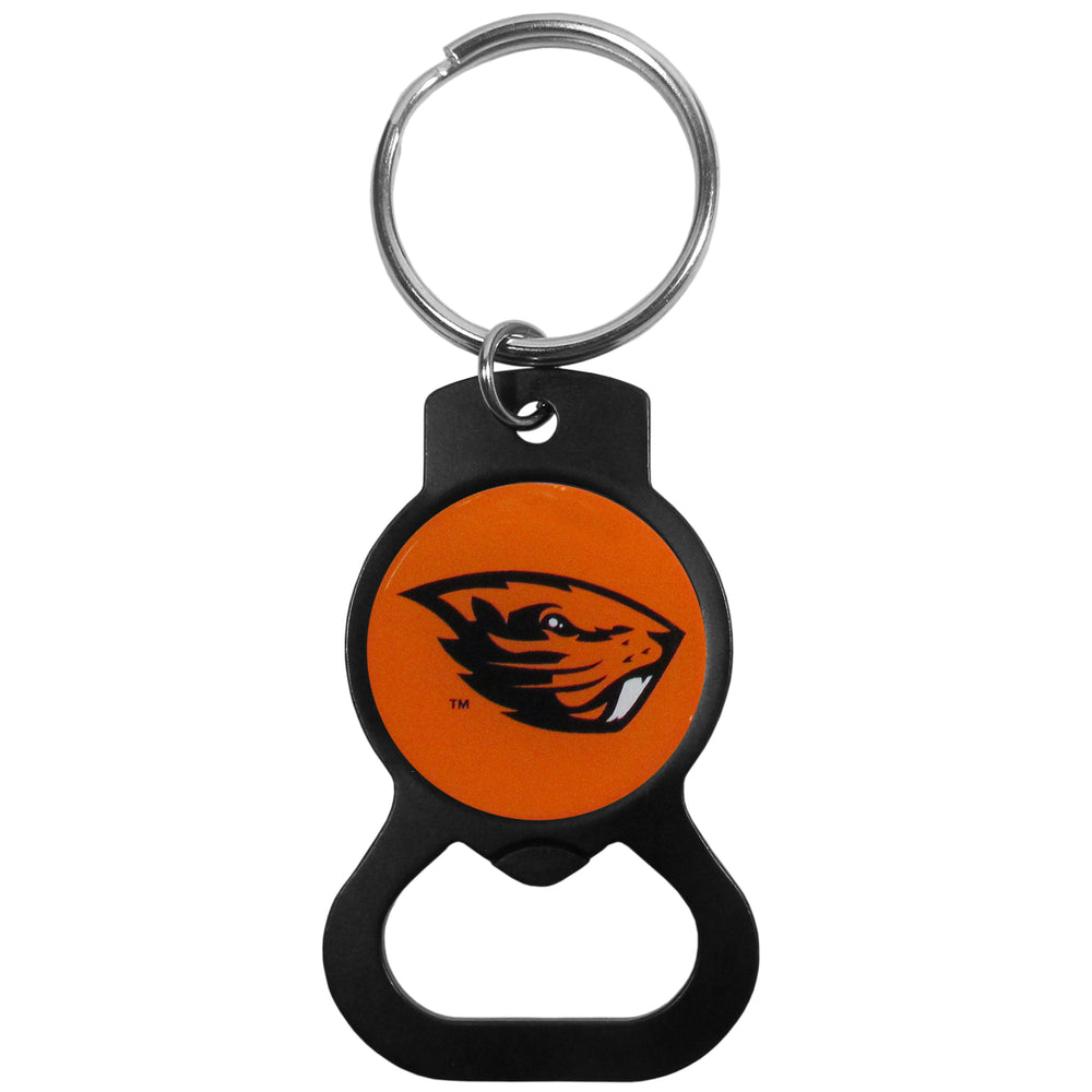 Oregon St. Beavers Bottle Opener Key Chain Black