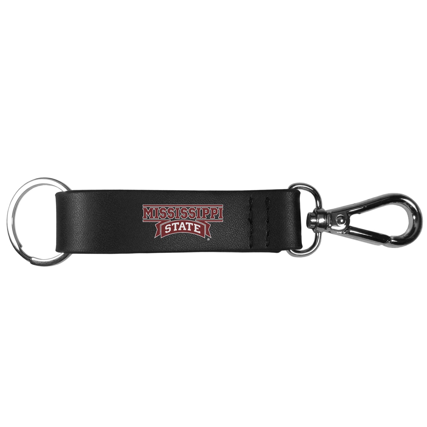 Mississippi St. Bulldogs Black Strap Key Chain