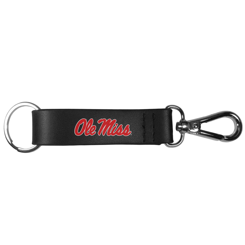 Mississippi Rebels Black Strap Key Chain