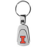 Illinois Fighting Illini Steel Teardop Key Chain