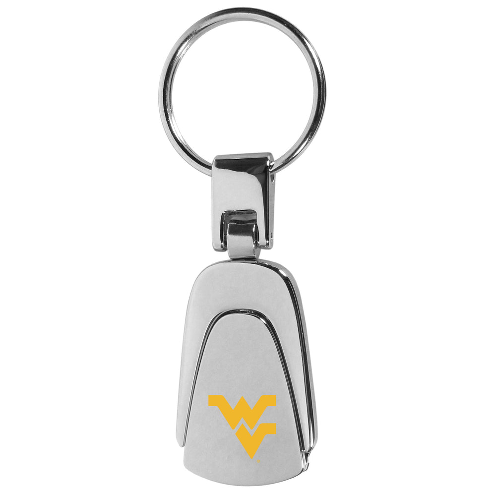 W. Virginia Mountaineers Steel Teardop Key Chain
