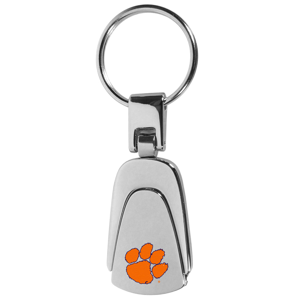 Clemson Tigers Steel Teardop Key Chain