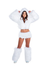 J-Valentine CL524 - Light-Up Hooded Cropped Jacket - J. Valentine