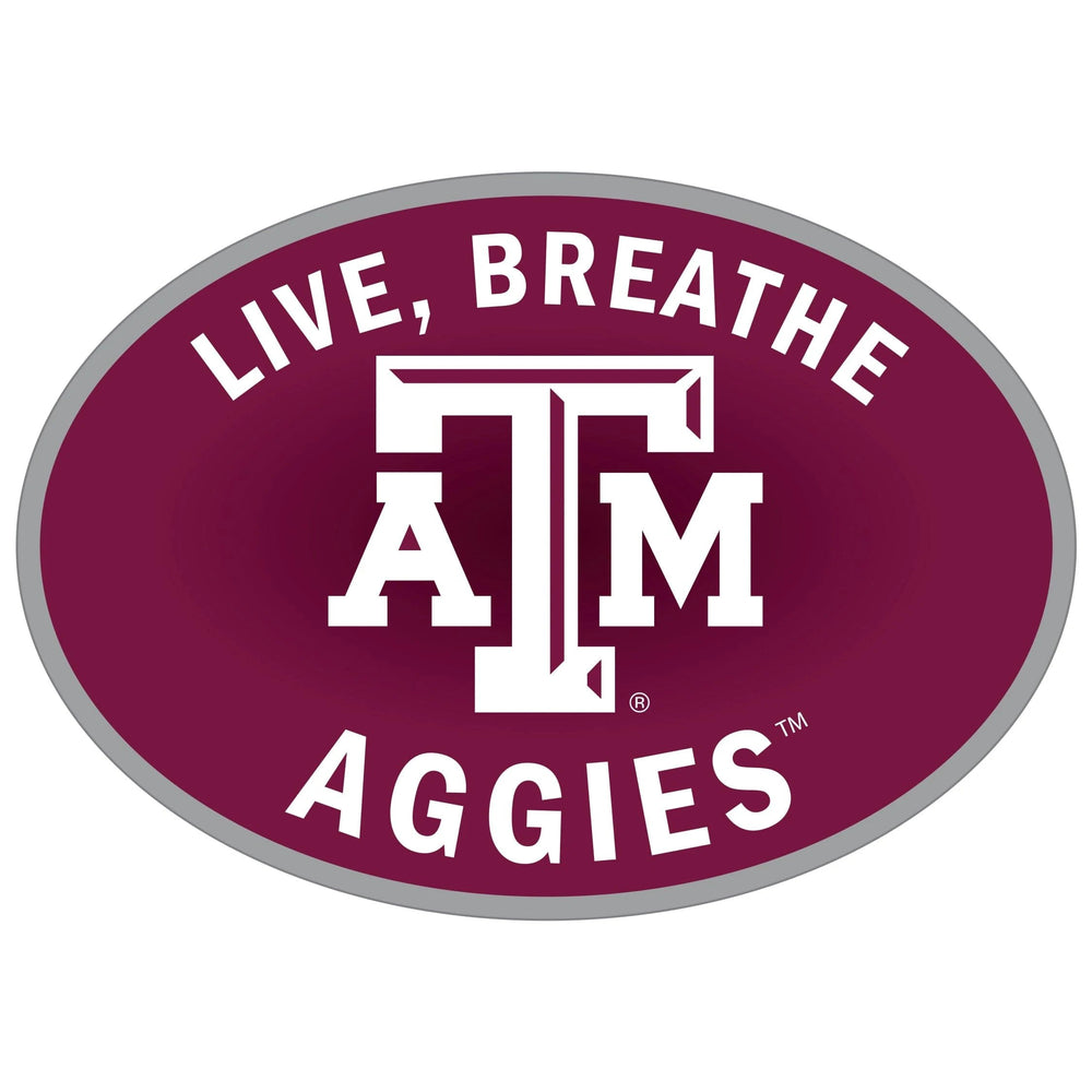 Texas A & M Aggies Live-Breath Auto Decal - Texas A & M Aggies