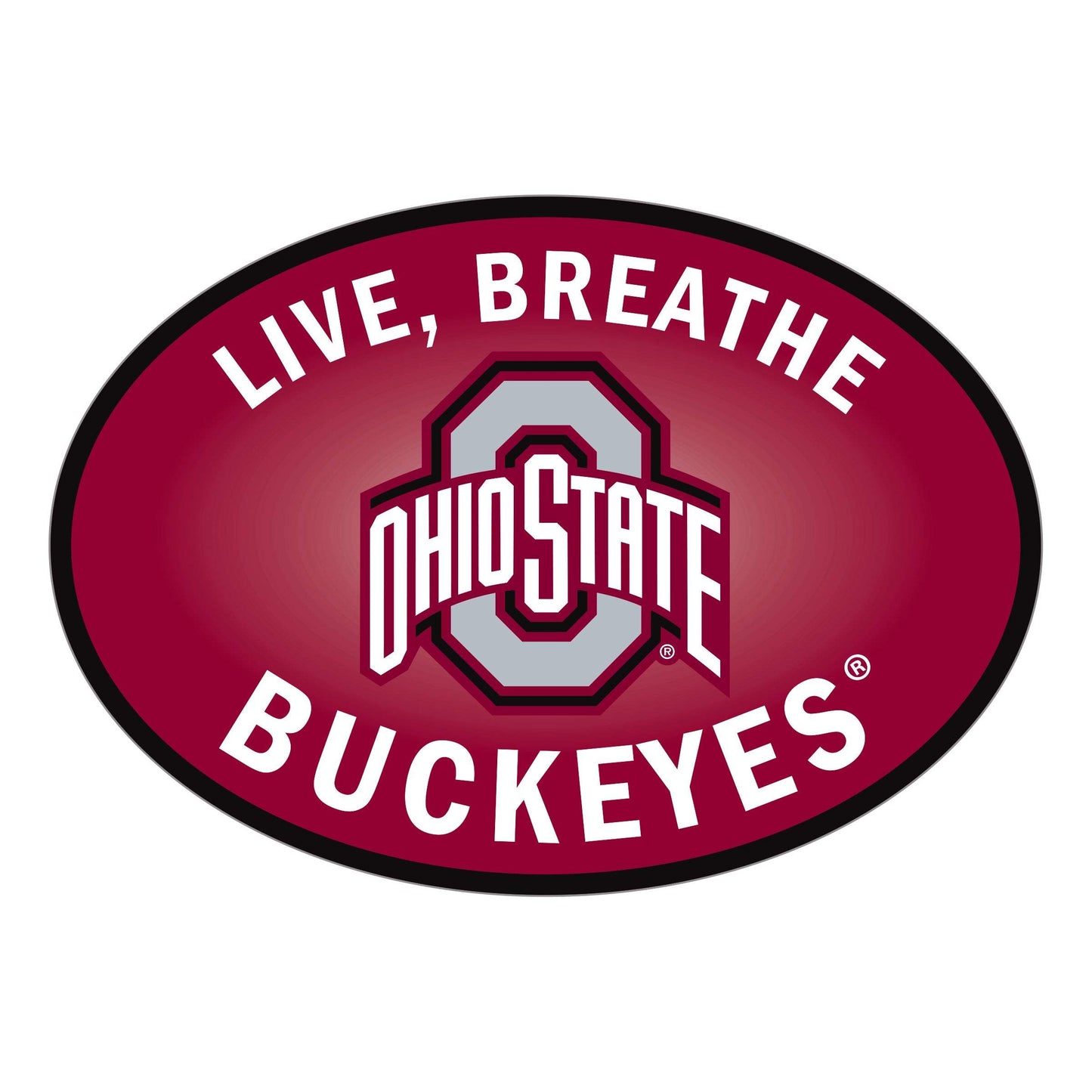 Ohio St. Buckeyes Live-Breath Auto Decal - Ohio State Buckeyes - Flyclothing LLC