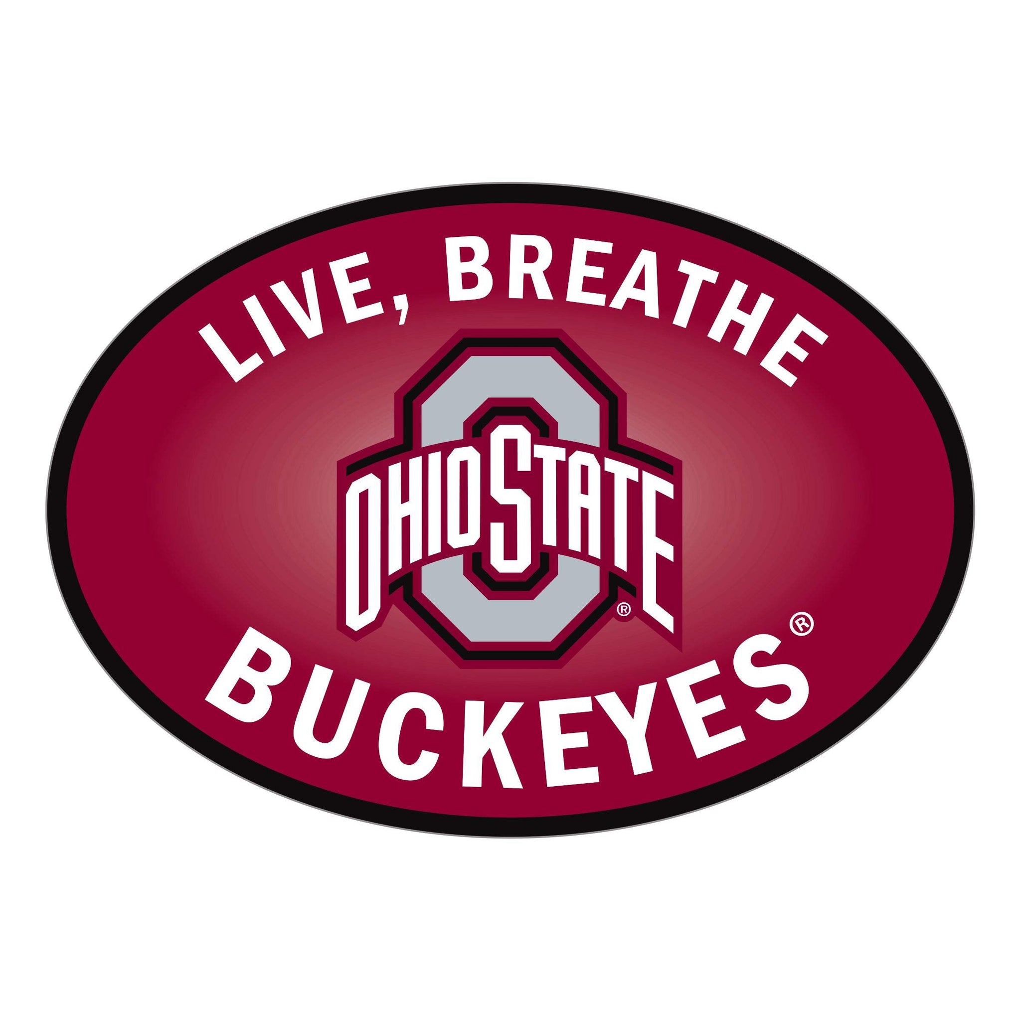 Ohio St. Buckeyes Live-Breath Auto Decal - Ohio State Buckeyes - Flyclothing LLC