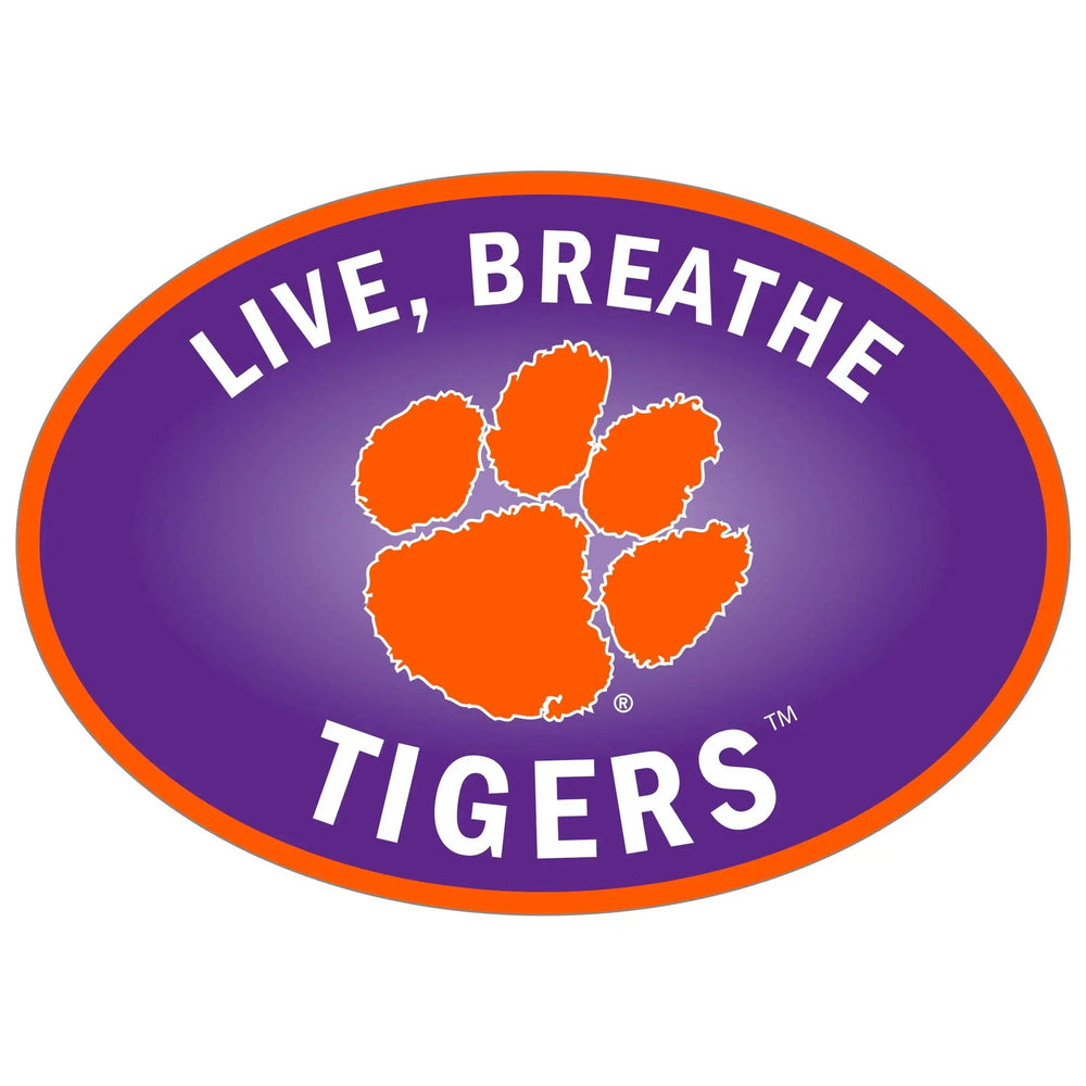 Clemson Tigers Live-Breath Auto Decal - Clemson Tigers