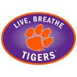 Clemson Tigers Live-Breath Auto Decal - Clemson Tigers