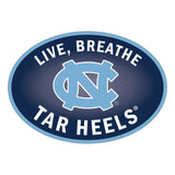 N. Carolina Tar Heels Live-Breath Auto Decal - N. Carolina Tar Heels