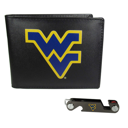 W. Virginia Mountaineers Leather Bi-fold Wallet & Key Organizer - W. Virginia Mountaineers - Flyclothing LLC