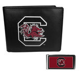 S. Carolina Gamecocks Leather Bi-fold Wallet & Color Money Clip