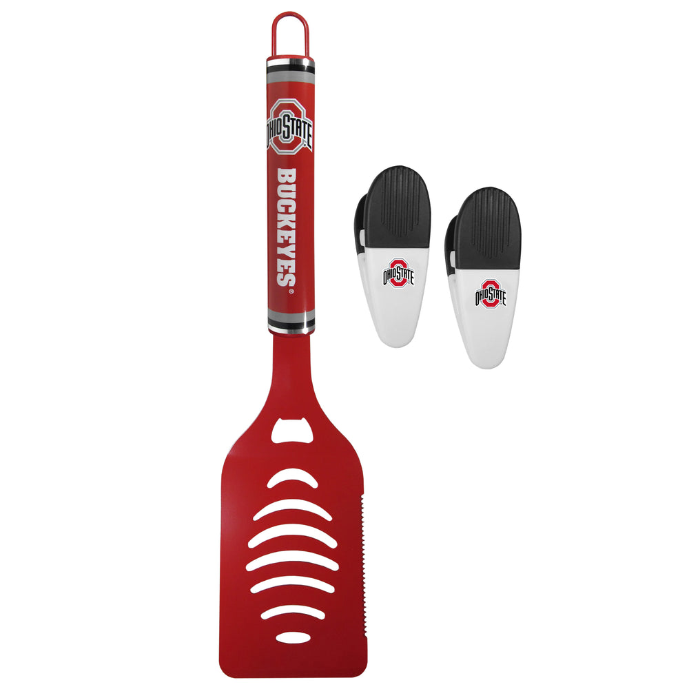 Ohio St. Buckeyes Logo Spatula/Chip Clips - Ohio St. Buckeyes