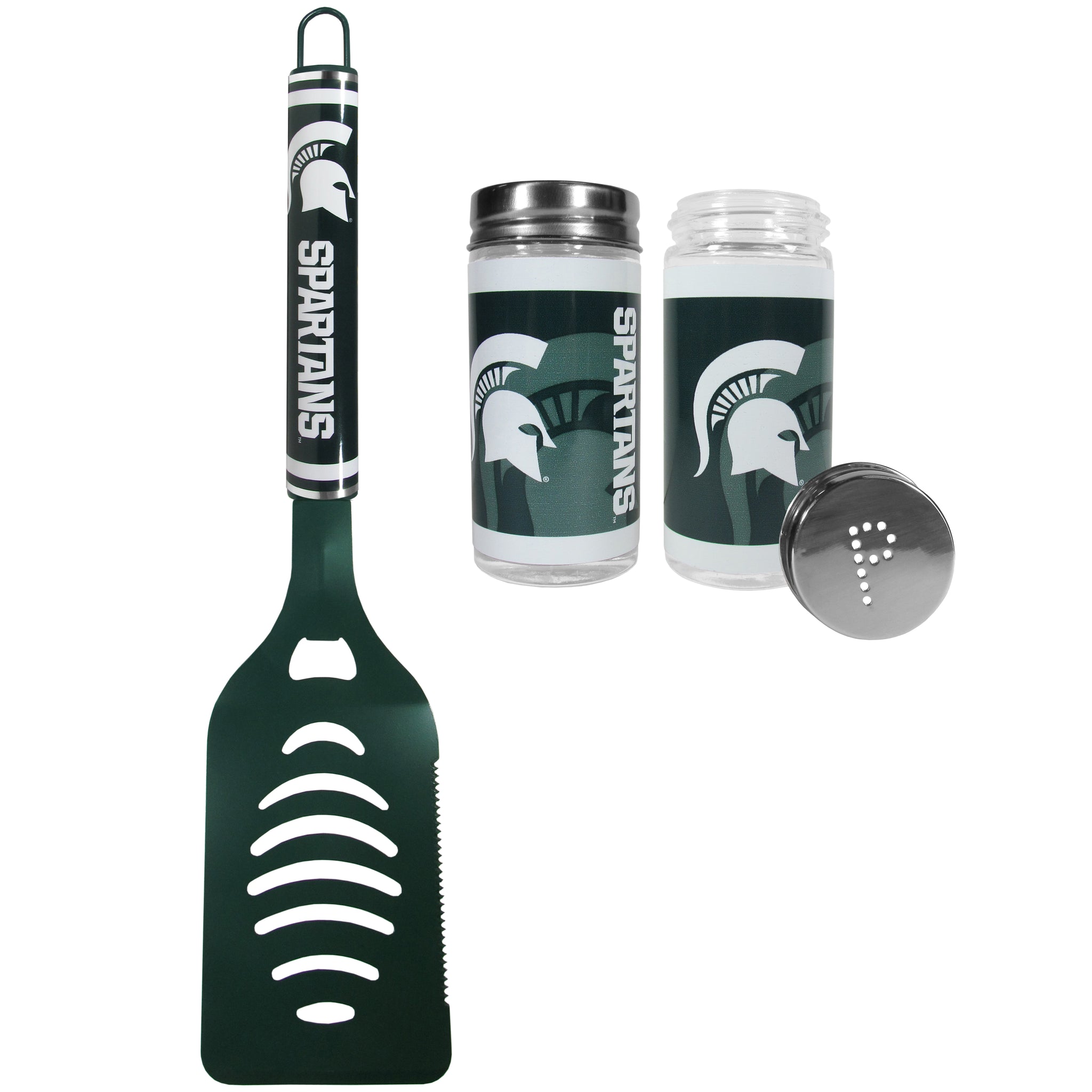 Michigan St. Spartans Logo Spatula w/Shakers