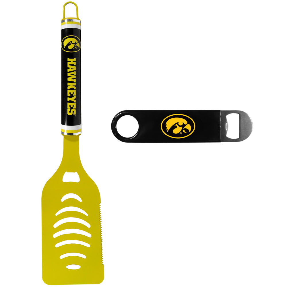 Iowa Hawkeyes Logo Spatula w/Bottle Opener - Iowa Hawkeyes