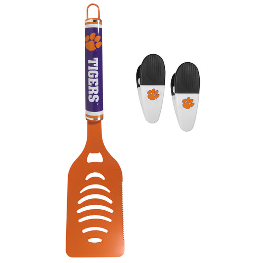 Clemson Tigers Logo Spatula/Chip Clips