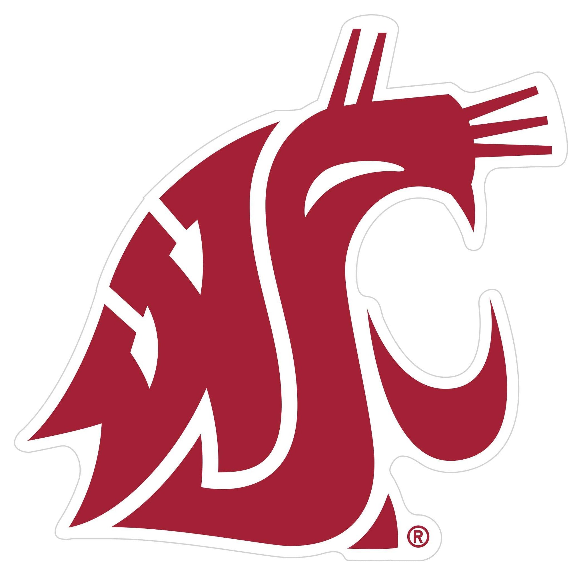 Washington St. Cougars 8 inch Auto Decal - Washington St. Cougars - Flyclothing LLC