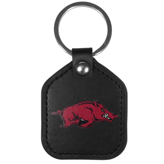 Arkansas Razorbacks Leather Square Key Chains - Siskiyou Buckle