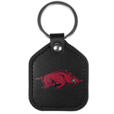 Arkansas Razorbacks Leather Square Key Chains - Siskiyou Buckle