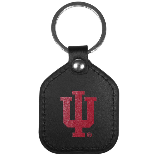 Indiana Hoosiers Leather Square Key Chains