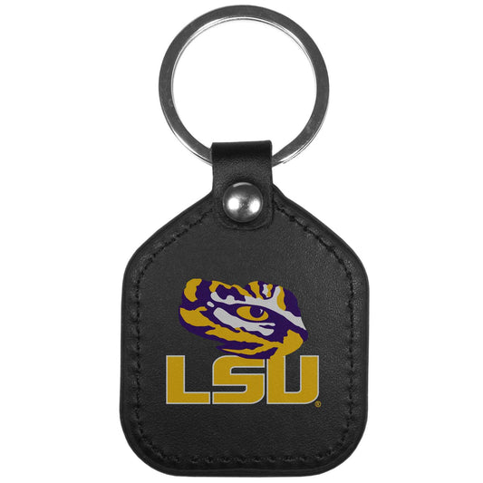 LSU Tigers Leather Square Key Chains - LSU Tigers - Flyclothing LLC
