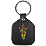 Arizona St. Sun Devils Leather Square Key Chains - Siskiyou Buckle
