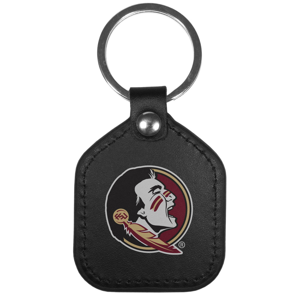 Florida St. Seminoles Leather Square Key Chains
