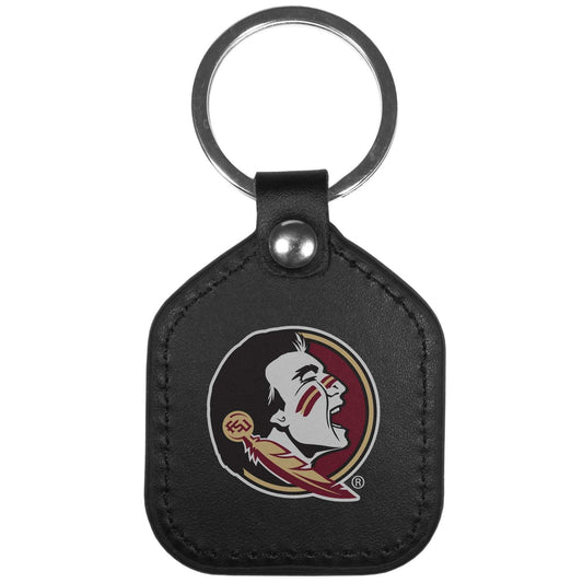 Florida St. Seminoles Leather Square Key Chains - Florida St. Seminoles - Flyclothing LLC