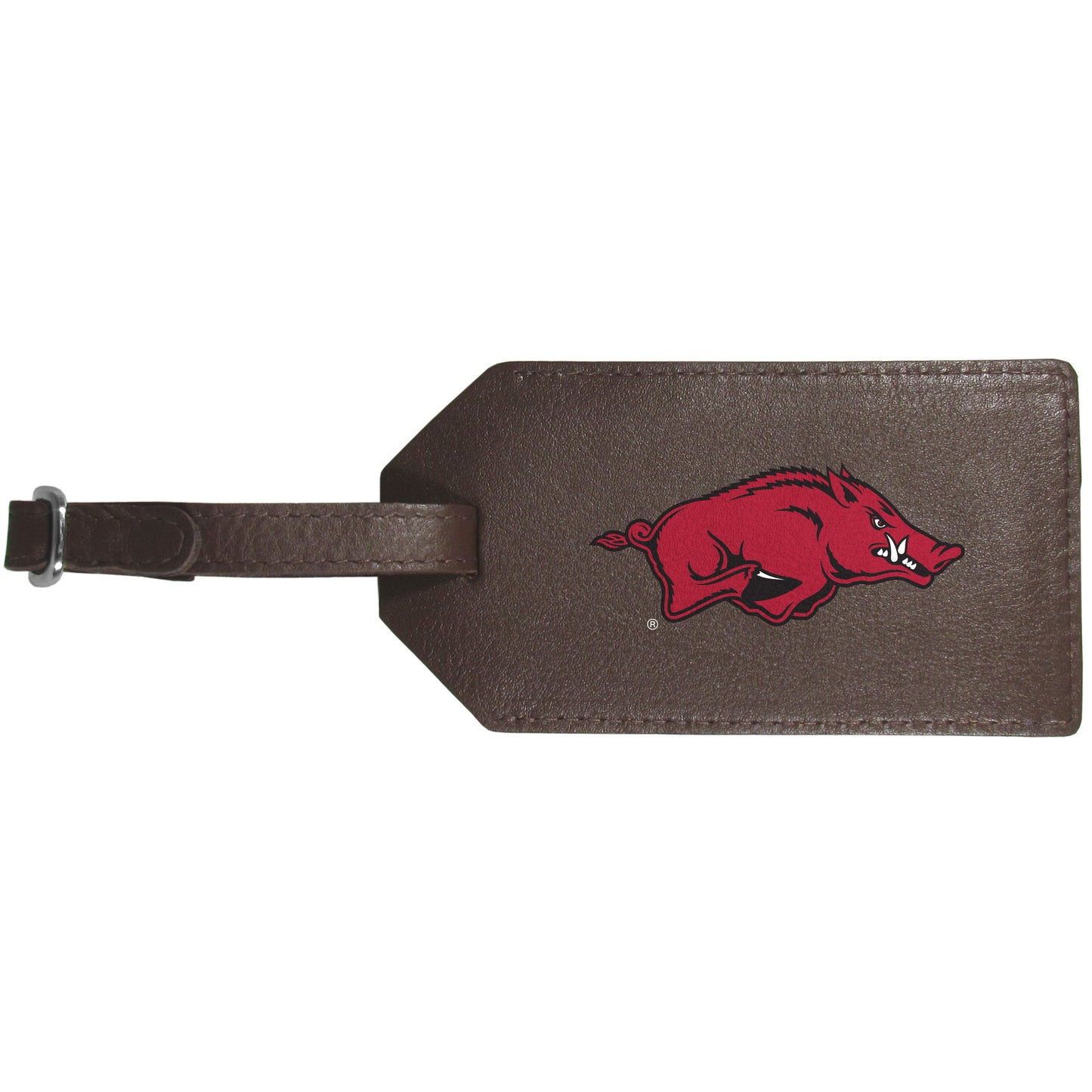 Arkansas Razorbacks Leather Luggage Strap