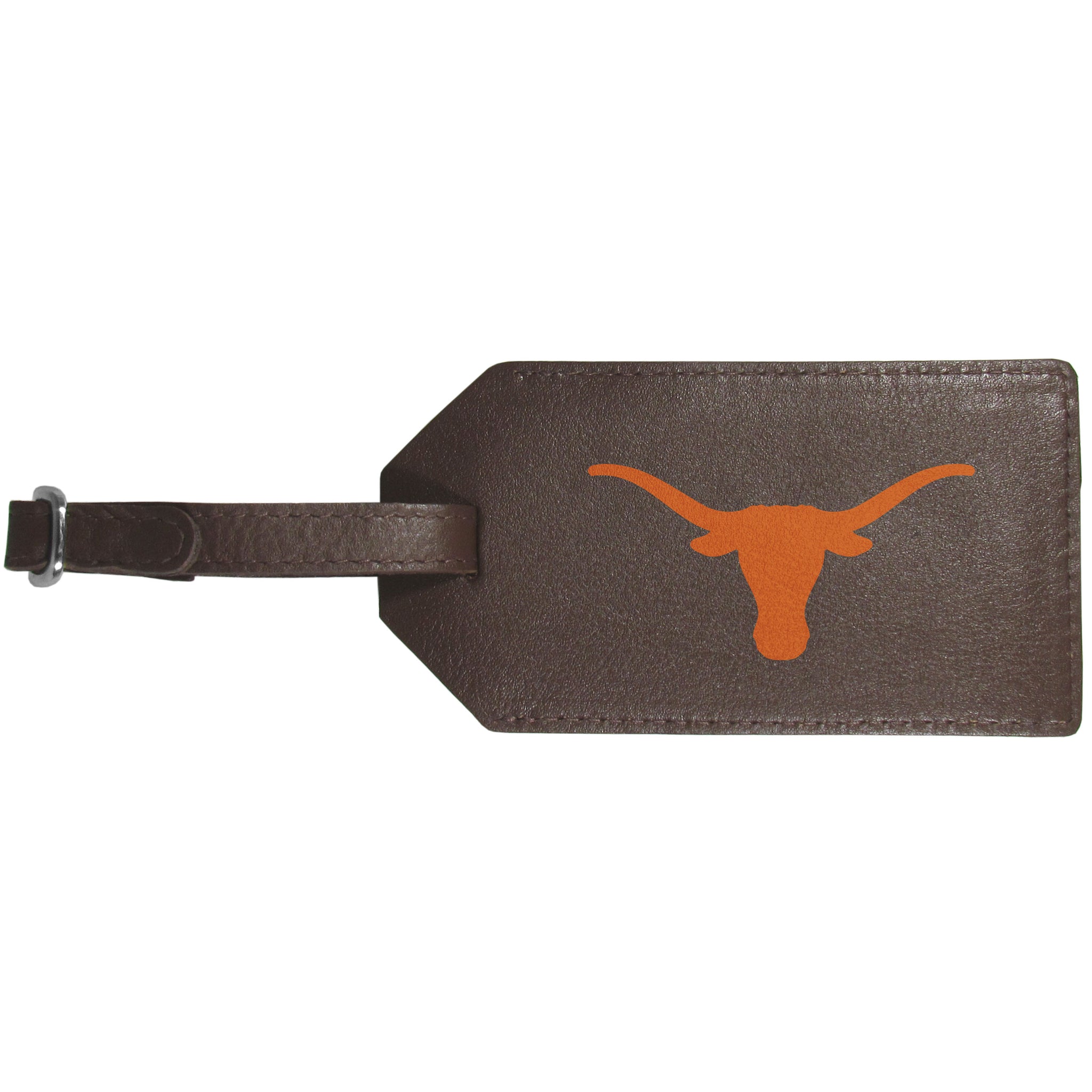 Texas Longhorns Leather Luggage Strap
