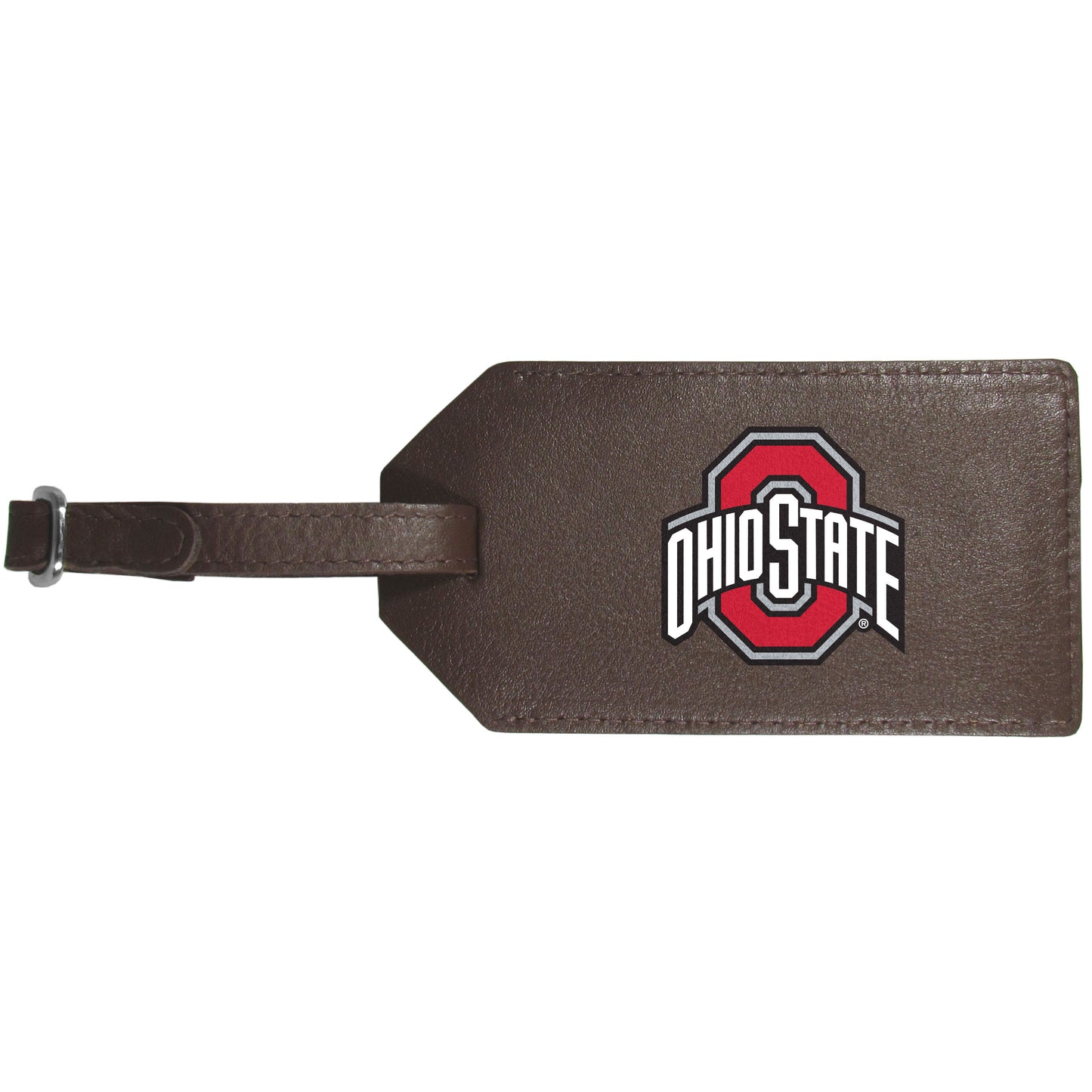 Ohio St. Buckeyes Leather Luggage Strap