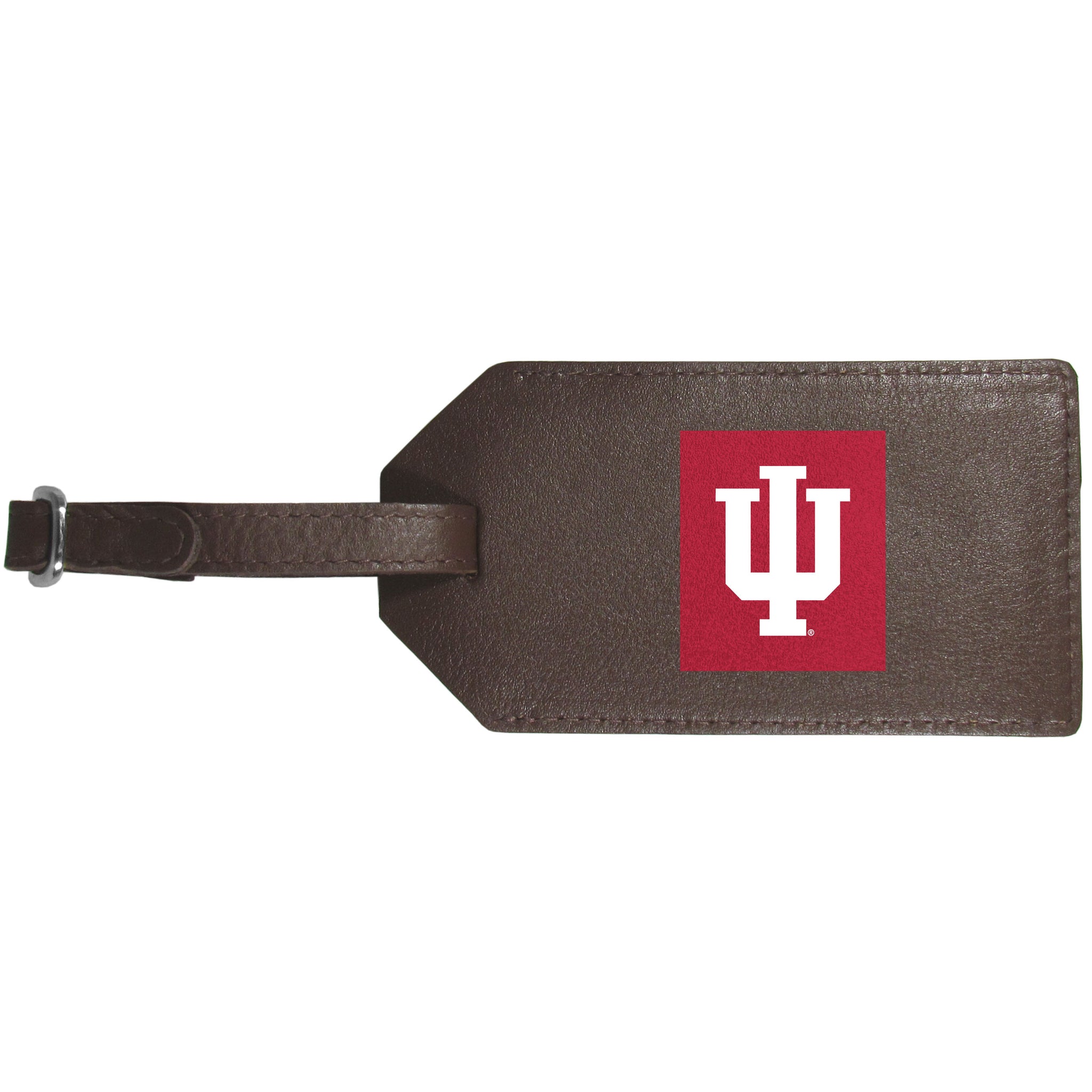 Indiana Hoosiers Leather Luggage Strap