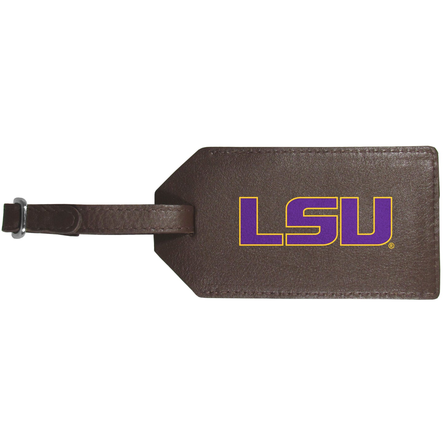 LSU Tigers Leather Luggage Strap