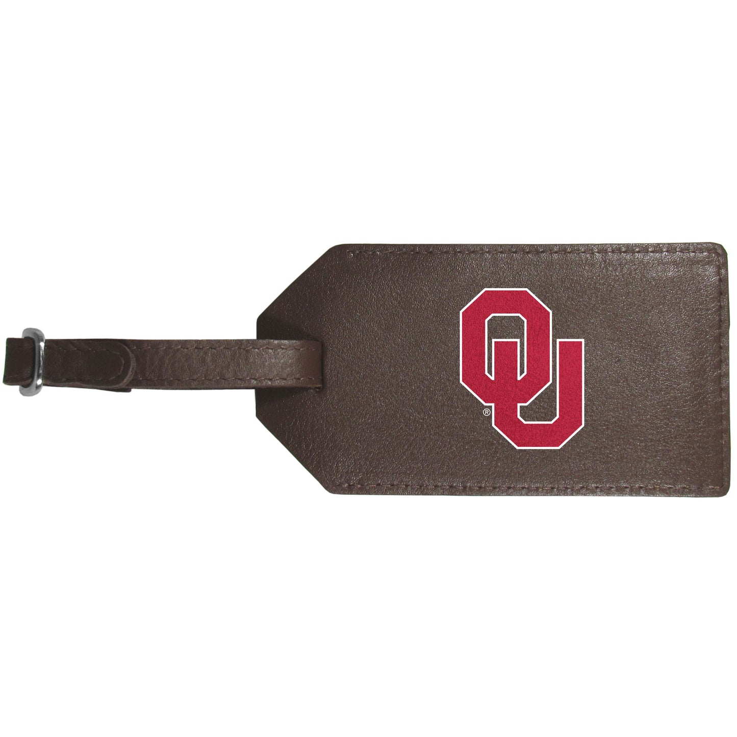 Oklahoma Sooners Leather Luggage Strap