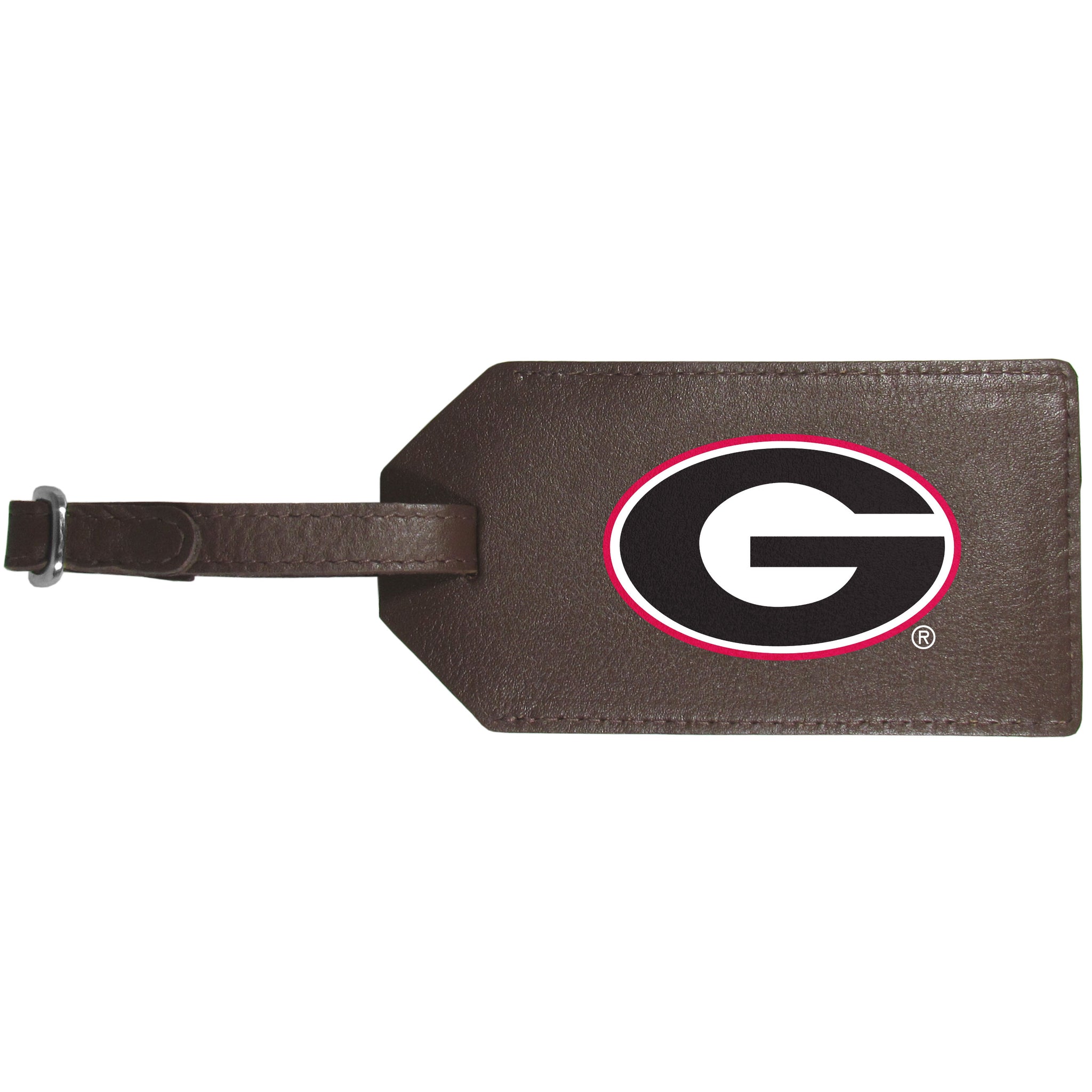 Georgia Bulldogs Leather Luggage Strap