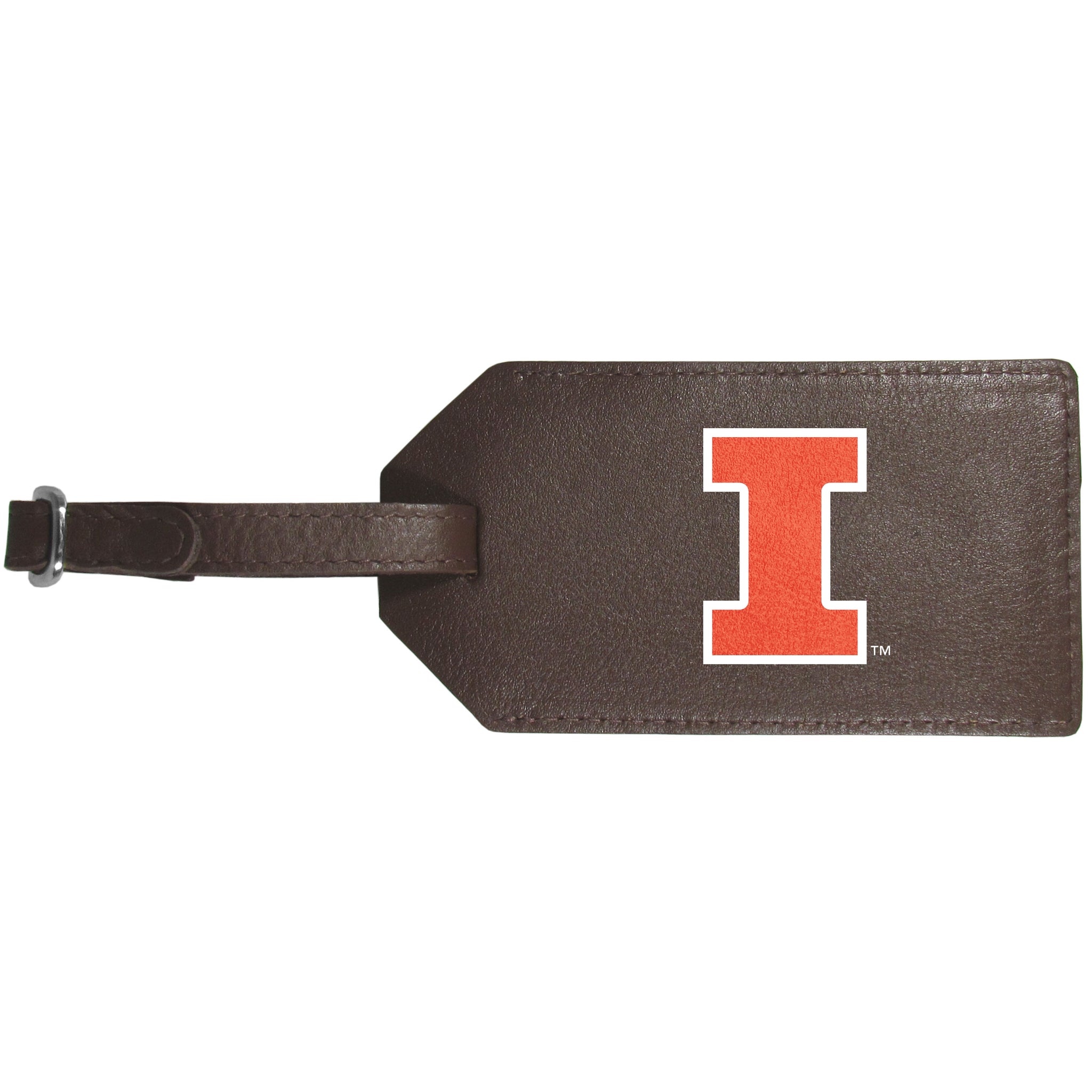 Illinois Fighting Illini Leather Luggage Strap
