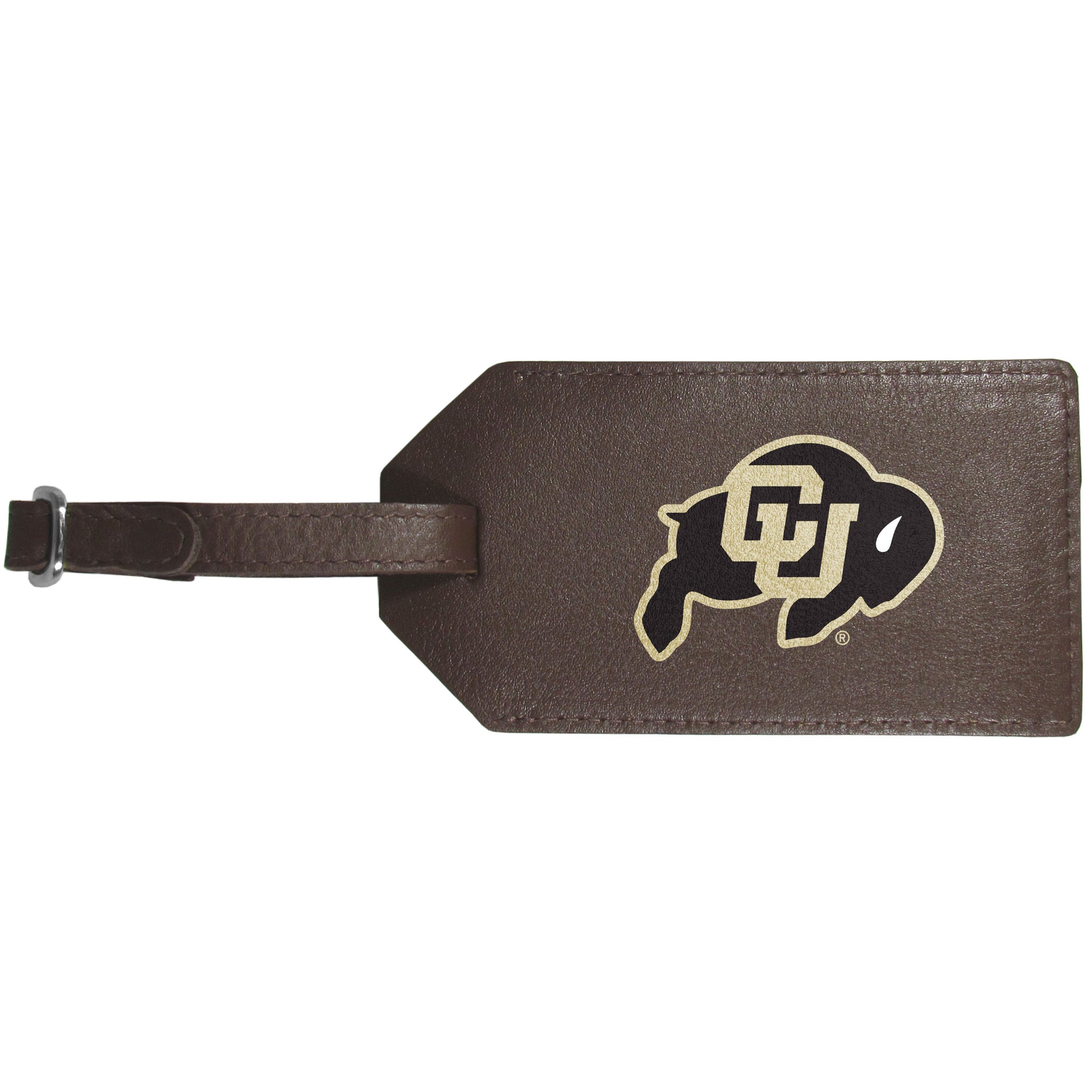 Colorado Buffaloes Leather Luggage Strap