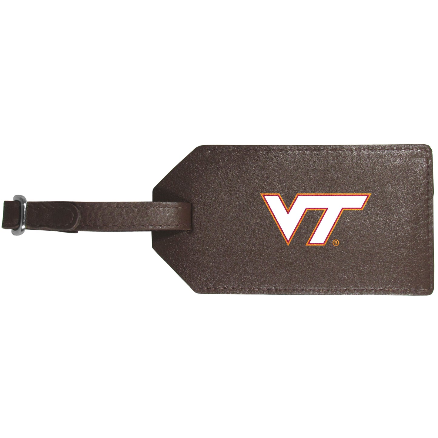 Virginia Tech Hokies Leather Luggage Strap
