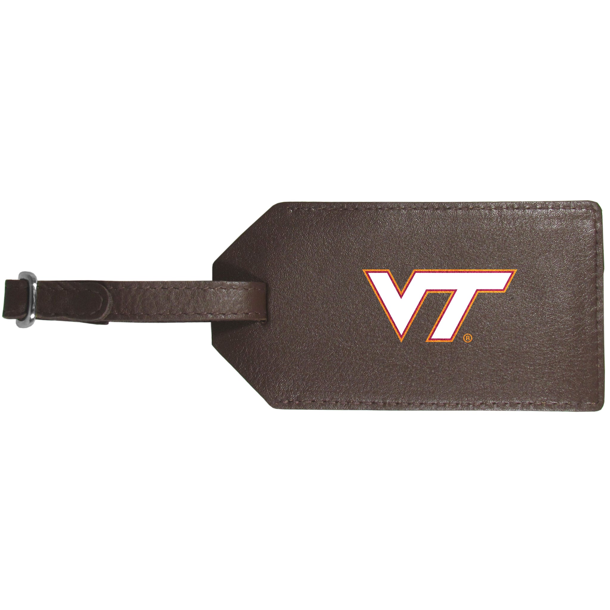 Virginia Tech Hokies Leather Luggage Strap