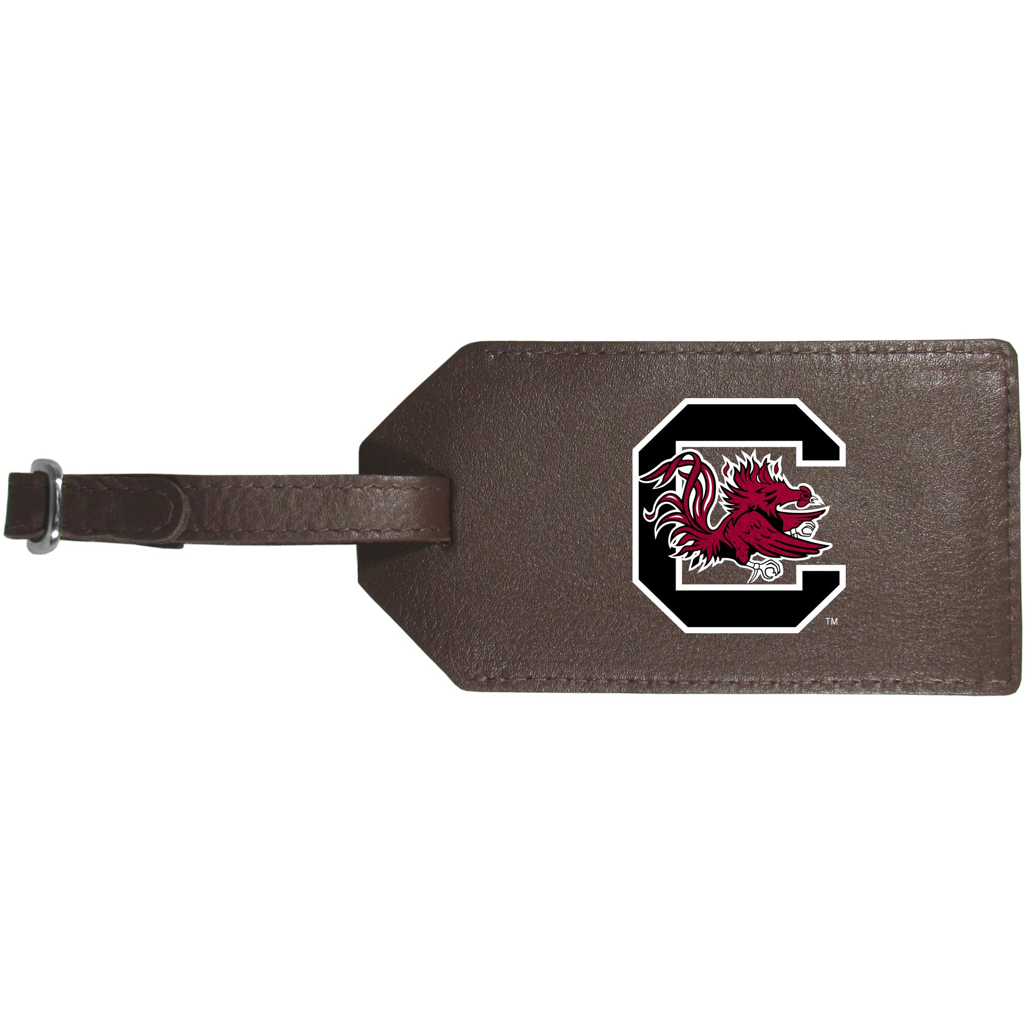 S. Carolina Gamecocks Leather Luggage Strap
