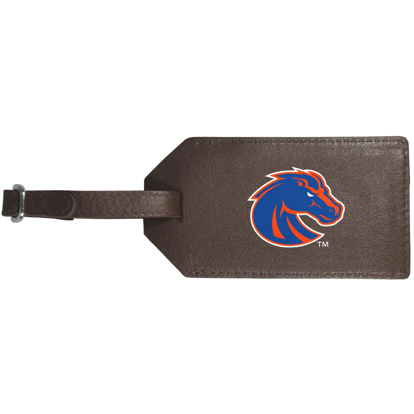 Boise St. Broncos Leather Luggage Strap