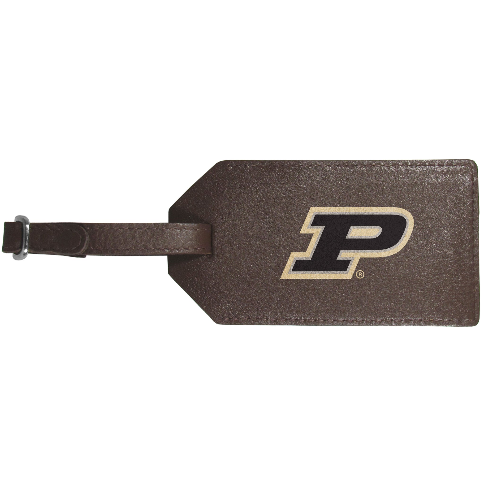 Purdue Boilermakers Leather Luggage Strap