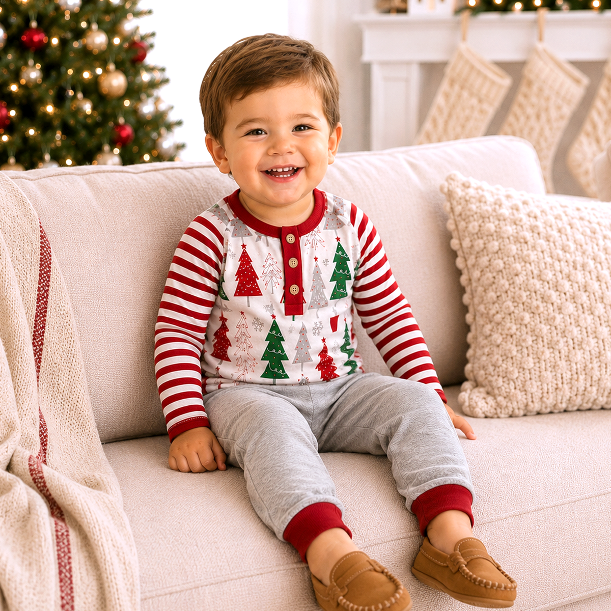 Christmas Baby & Toddler Top & Bottom Set - Tesa Babe - Flyclothing LLC